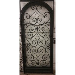 WROUGHT IRON ENTRY DOOR