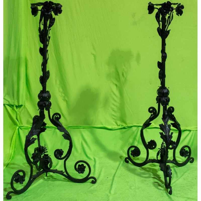 ANTIQUE  CANDLE STANDS