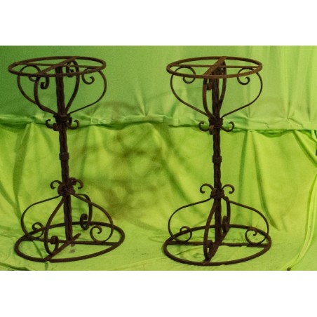 OLD IRON PLANTER STANDS