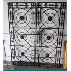 WROUGHT IRON HIBISCUS GATES