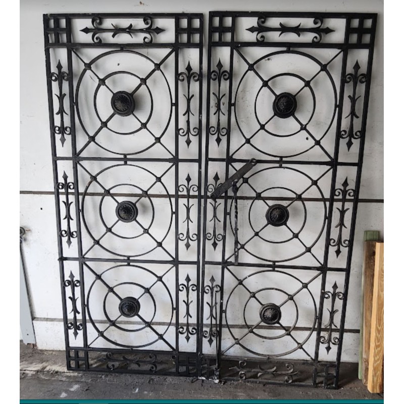 WROUGHT IRON HIBISCUS GATES