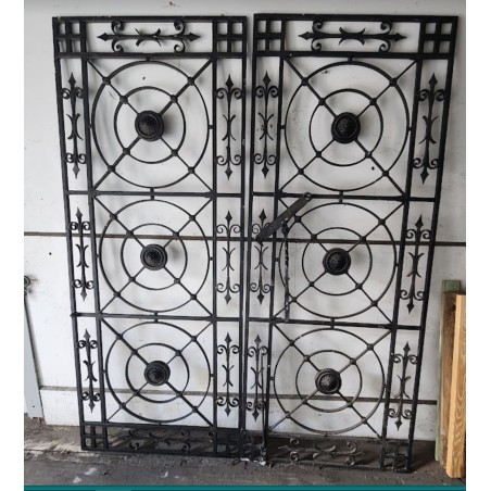 WROUGHT IRON HIBISCUS GATES