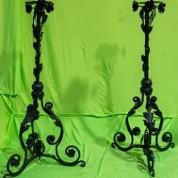 ANTIQUE  CANDLE STANDS