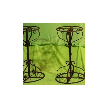 OLD IRON PLANTER STANDS